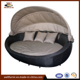 Resort Outdoor Wicker Round Daybed with Canopy Waterproof Wf050055