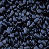 Black Polished River Pebble Decoration