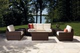 6-PC Rattan Sofa Set for Outdoor with Waterproof Cushion Wf050015