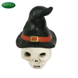 Wholesale Cold Ceramic Skull Figurine with High Hat