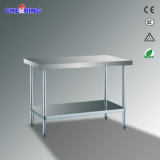 Simply Stainless Steel Worktable with Under Bench Shelves