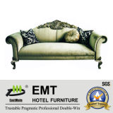 Luxurious European Style Hotel Sofa Leather Sofa for Star Hotel (EMT-SF13)