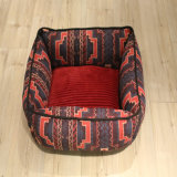 OEM Multicolor Customized Corduroy Folded Large Middle S Rectangle Square Cotton Pet Products Dog Bed