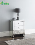Designer Furniture Mirrored Bedside Table with 3 Drawer