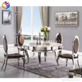 China Manufacture Wholesale Rose Gold Stainless Steel Dining Table