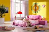 The Most Popular Fabric Modern Children Cute Pink Bed (HC010)