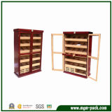 Deluxe Upright Wooden Cigar Humidor Cabinet for Box