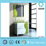 Green and White Color Cabinet Bathroom Vanity (BLS-16085)