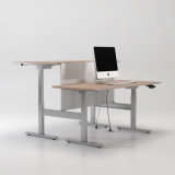 Modern Wooden Electric Lifting Sit to Stand Office Computer Desk