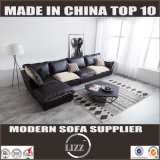 European Style Home Furniture Leather Sofa with Fabric