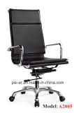 Modern High Back Leather Chrome Iron Swivel Office Chair (A2005)
