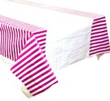 Striped Ddisposable Table Runner Tablecloth Table Cover for Weddings/Events/Birthdays/Party