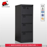 Black Metal 4 Drawer File Storage Cabinet