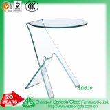 12 mm Clear Glass New Design Bent Glass Ending Table