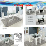 Dining Tables, Chairs, PU Leather, Fireproof Sponge, Chrome, Fabric