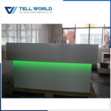White Acrylic Solid Surface Reception Front Desk