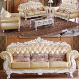 Wood Leather Sofa for Living Room Furniture (L929)