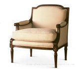 Comfortable Upholstery Fabric Single Seat Vintage Armchair Sofa