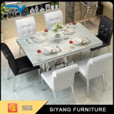 Modern Home Furniture Stainless Steel Marble Dining Table