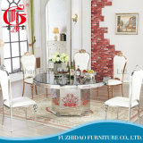 Salable Wholesale Luxury Marble Dining Table Set for Banquet