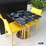 Glossy Acrylic Solid Surface Foot Court Dinner Table