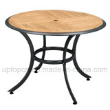 Plywood Outdoor Restaurant Round Table with Aluminum Base (SP-AT321)