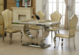 Modern Furniture Dining Table with Marble Top