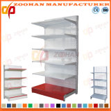 Manufactured Customized Punched Metal Supermarket Wall Shelves (Zhs561)