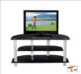 Simple Black Glass TV Stand (TV062)