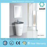 Household Bathroom Vanity MDF Black Granite Bathroom Cabinet (BLS-NA013)
