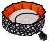 Paw Print Fabric Heating Pet Bed with CE&RoHS Approved