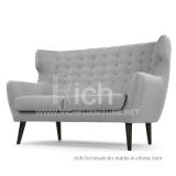 Modern Living Room Leisure Sofa with Wing Back (2 seater)