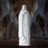 Natural Marble Carving St Mary Statue Sculpture (T-6402)