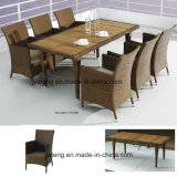 Top Quality Hotel Furniture Chair &Teak Table Set Outdoor Waterproof Dining Set (YTA100&YTD368)