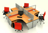 Modern 4 Seater Office Workstation Modular Aluminum Partition (HF-YZ009)