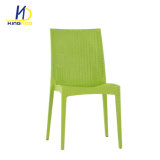 Best Selling Stacking PP Plastic Dining Chair Vintage Back Imitated Rattan Chair