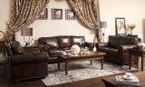 Rich Brown Leather Sofa Century American Aristocracy