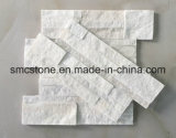 18*35cm China Natural White Quartzite Stacked Culture Stone