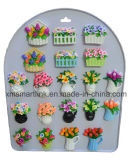 Decorative Resin Landscape Vase Flower Magnet Crafts