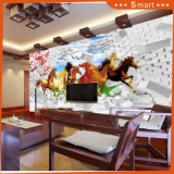 3D Running Horses Digital Printed Oil Painting for Home Decoration