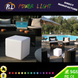 LED Furniture Plastic Lighted Square Lazy Chair