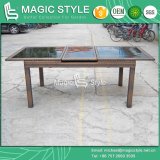 Auto-Extension Table 160/210cm Wicker Dining Set (Magic Style)