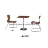 Wooden Dining Table Set Leather Dining Chair on Sale