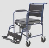 Steel, Foldable and with Wheels, Commode Chair, (YJ-7100C)