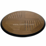 Wholesale Teak or Willow Outdoor Cafe Table Top (Wt-204)