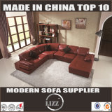 U Shape Corner Leather Sofa (Lz129)