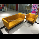 Wooden Leisure Office Furniture Design Single Fabric Sofa