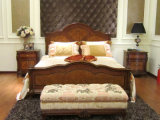 0051 Royal Classical Style Solid Wood Painting Bed