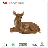 2018 New Hot Resin Deer and Fawn Statue Sculpture for Garden Decoration