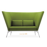 Green Color High Back Fabric Lounge Sofa for Home Use